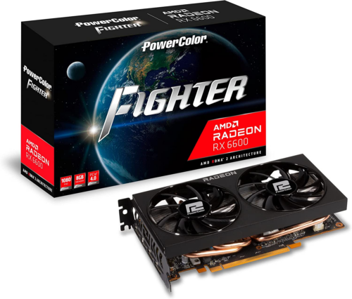 PowerColor Fighter AMD Radeon RX 6600 Graphics Card 8GB GDDR6 
